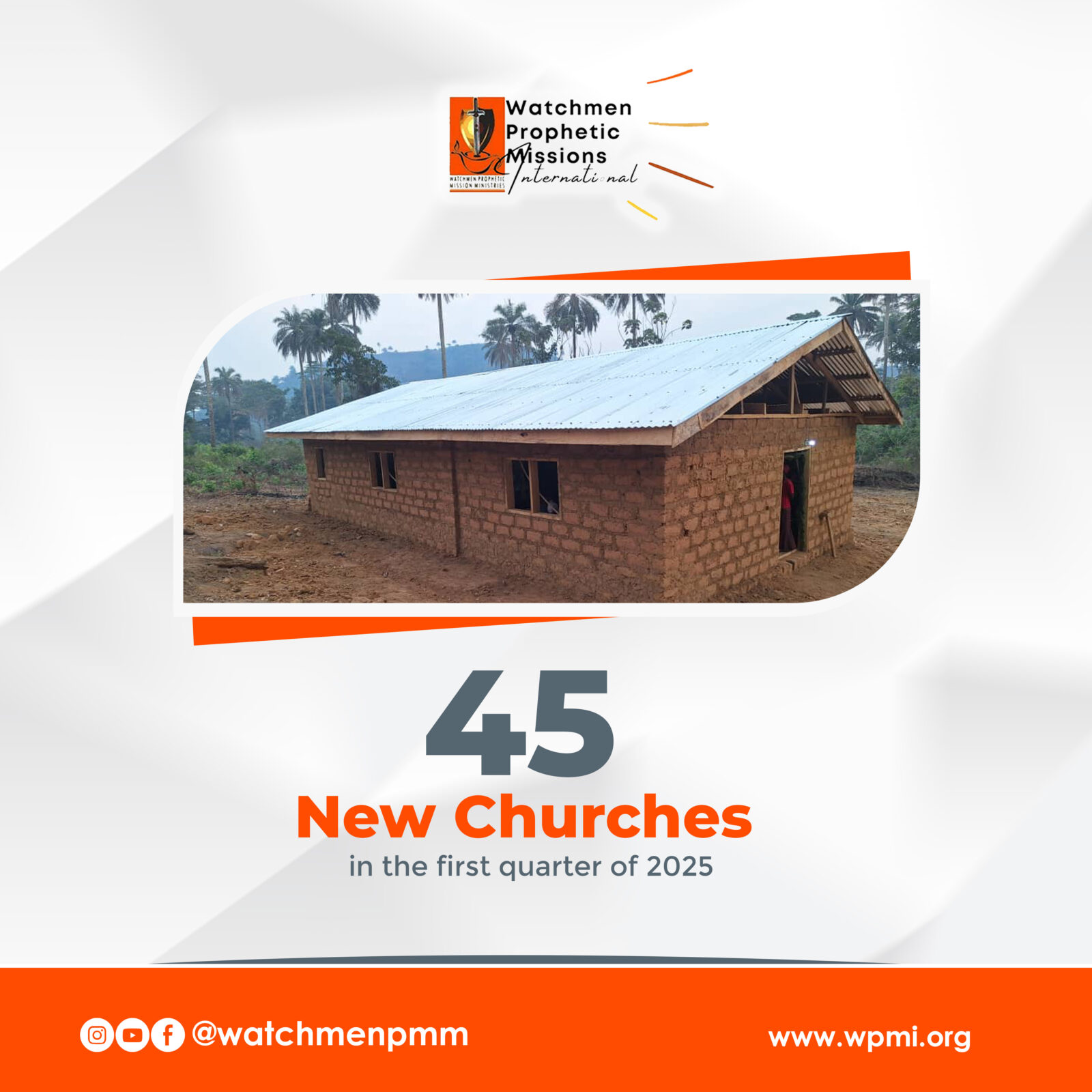 45 churches